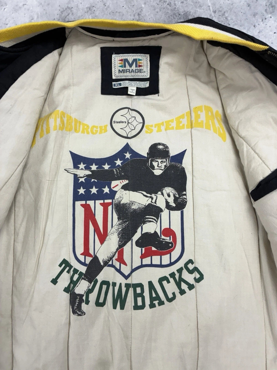 Vintage Pittsburgh Steelers Mirage Jacket Size XL NFL