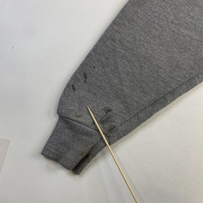 Vintage Russell Athletic Blank Sweatshirt Hoodie Size Medium Gray