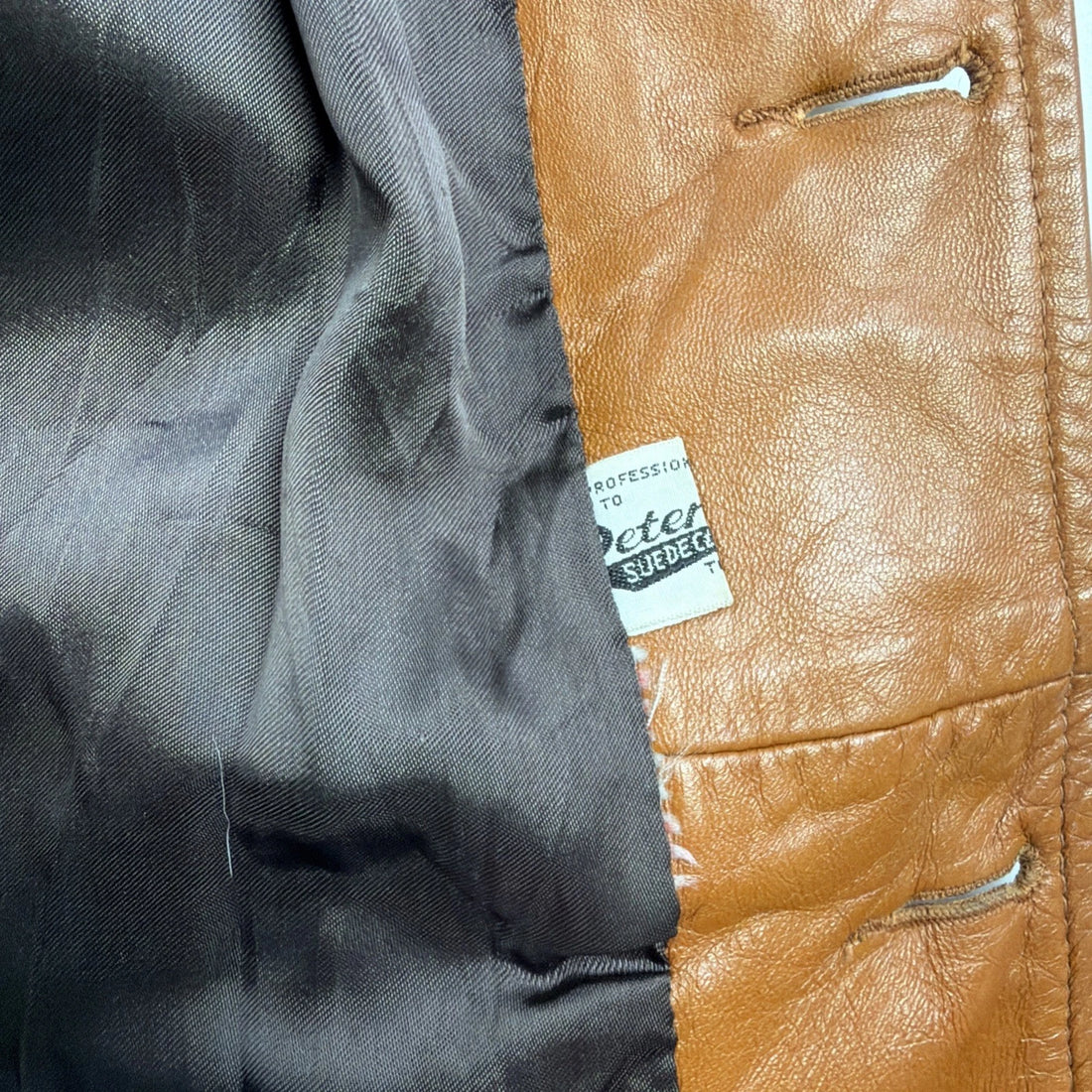 Vintage Craft Canada Leather Coat Jacket Size 40