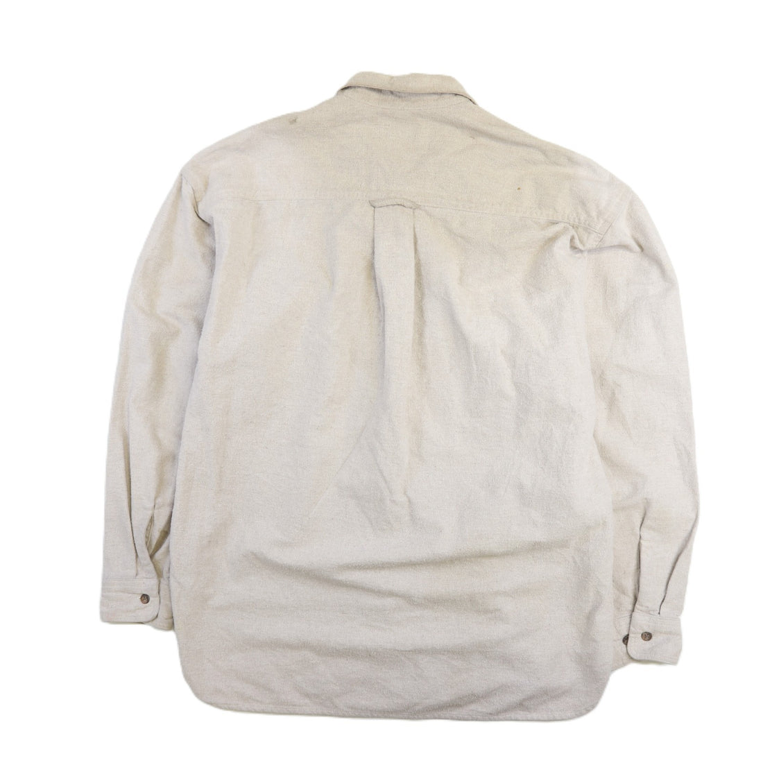 Vintage Eddie Bauer Button Up Shirt Size Large Beige