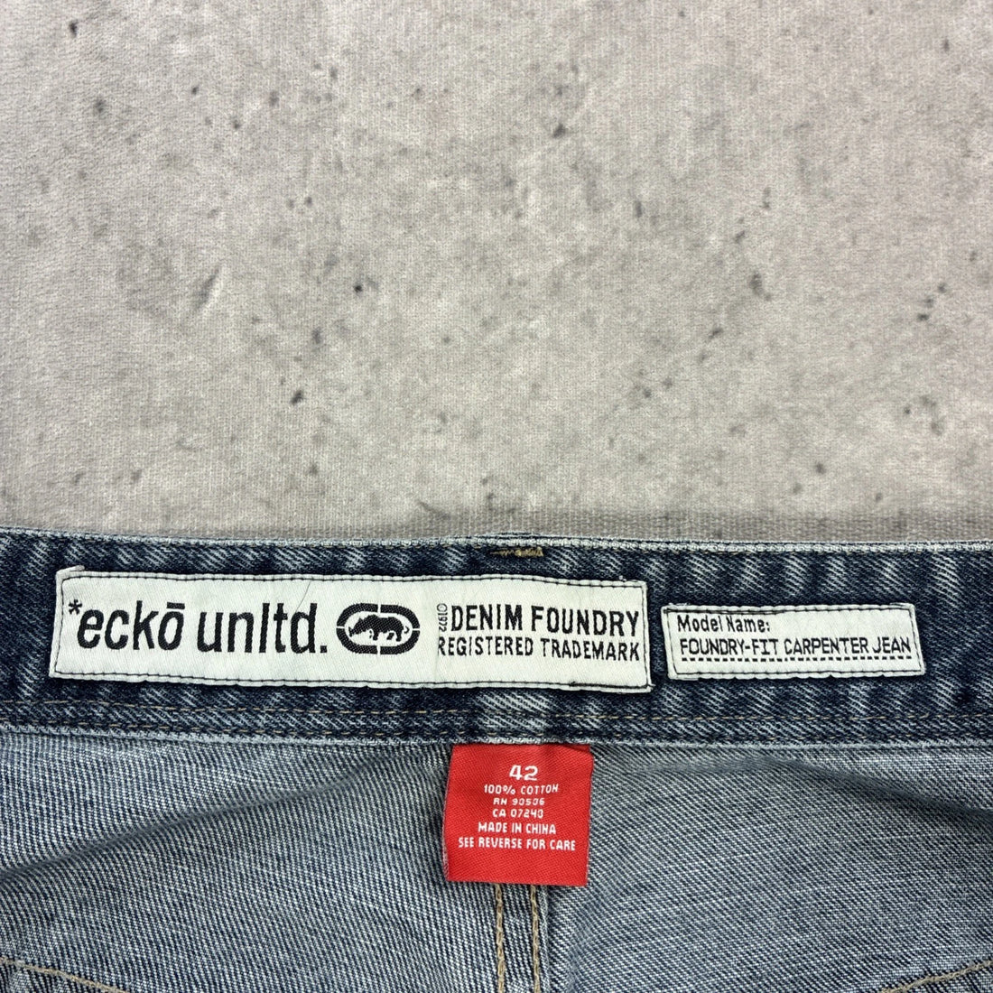 Vintage Ecko Unltd Foundry Carpenter Denim Jeans Pants Size 42 Y2K