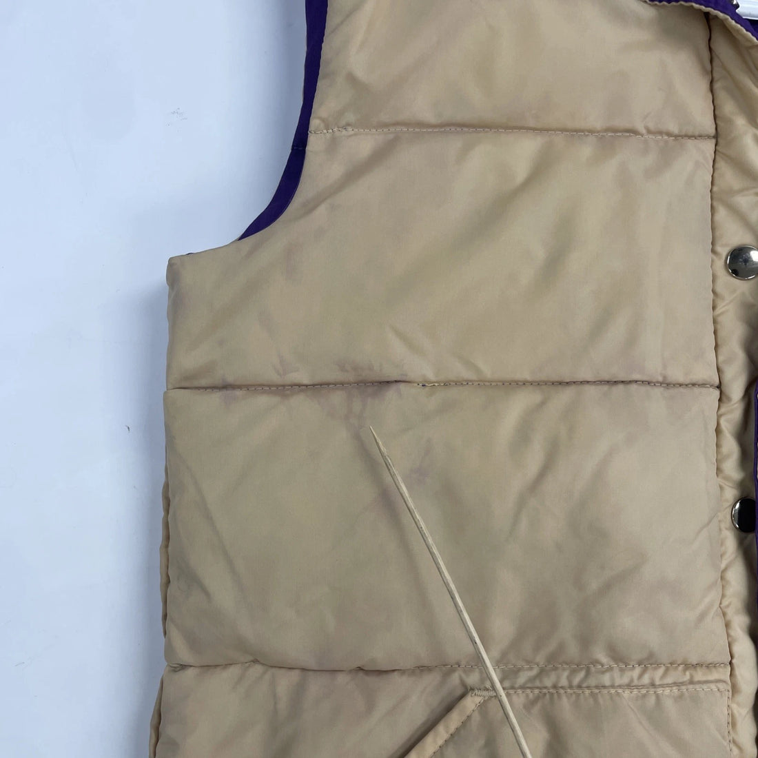 Vintage Swellwear Puffer Vest Jacket Size Medium Reversible Insulated
