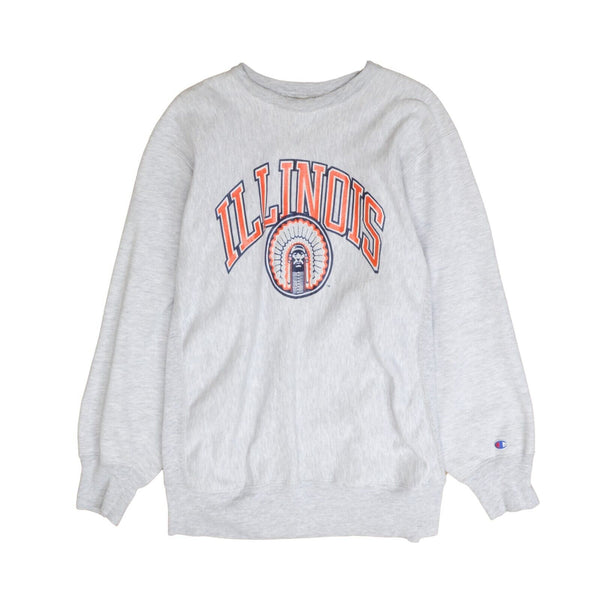 Vintage University of Illinois Champion Reverse Weave deals Crewneck Large Gray