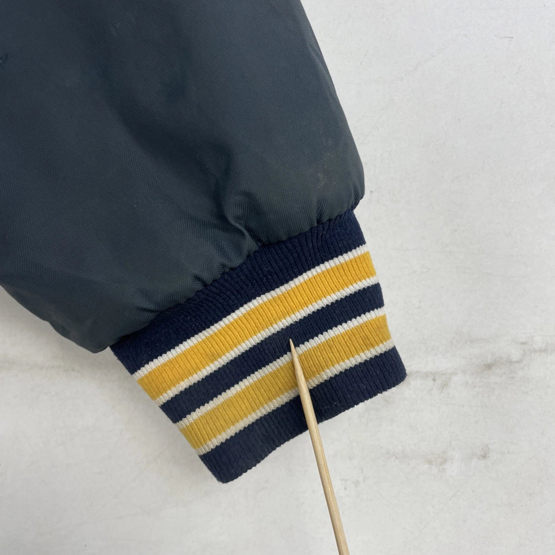 Vintage Line Backer Michigan Bell Bomber Jacket Size Large Chain Stitched