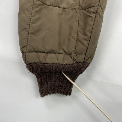 Vintage Walls Blizzard-Pruf Quilted Puffer Jacket Size Large Brown
