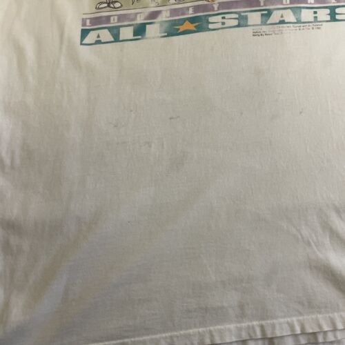 Vintage Looney Tunes All Stars Basketball T-Shirt Size XL 1992 90s