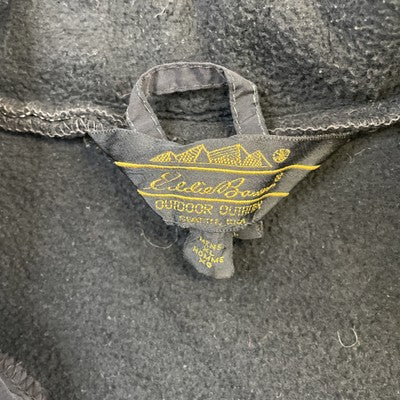 Vintage Eddie Bauer Fleece Jacket Size XL Black