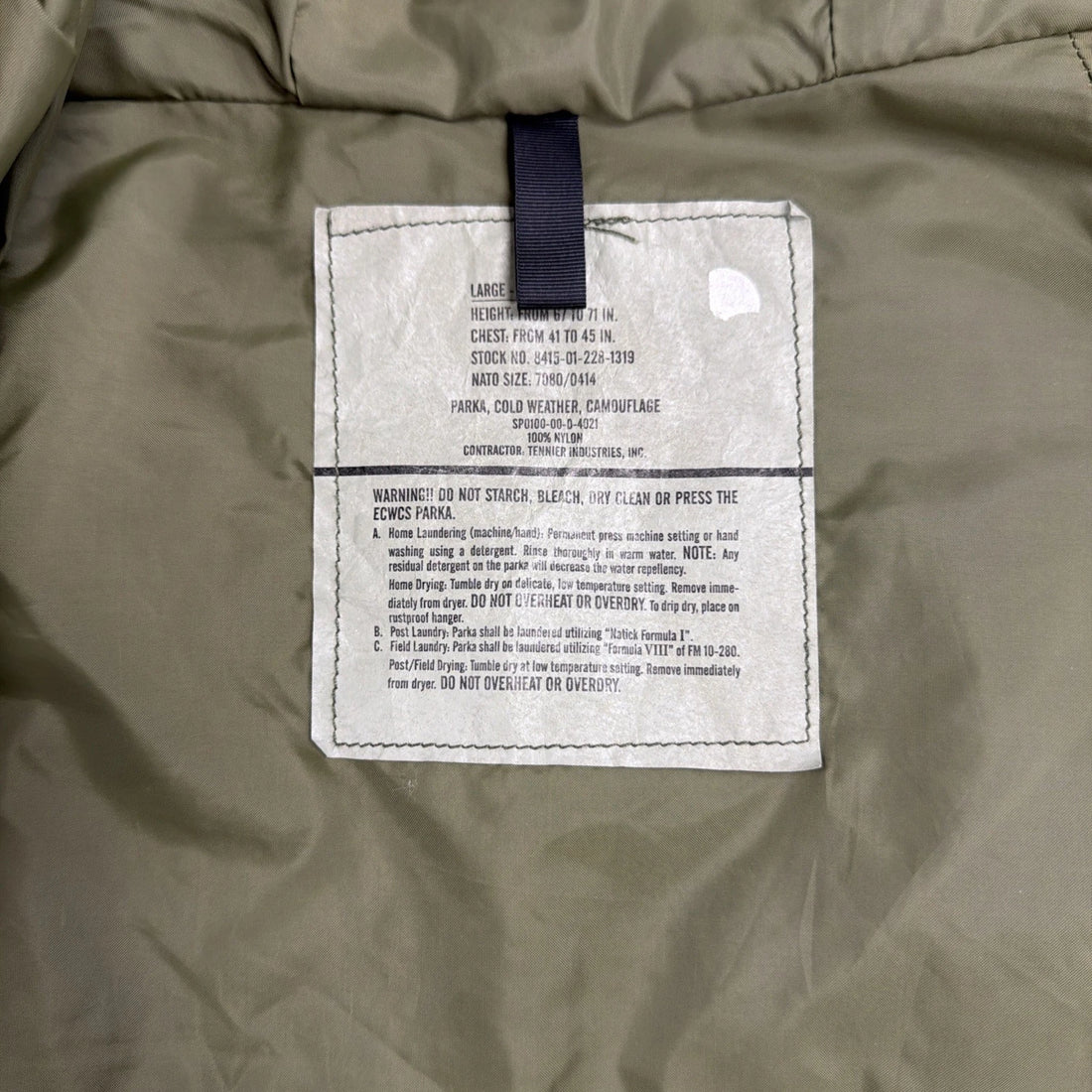 Cold Weather Parka Woodland Camo Military Army Jacket Size Large