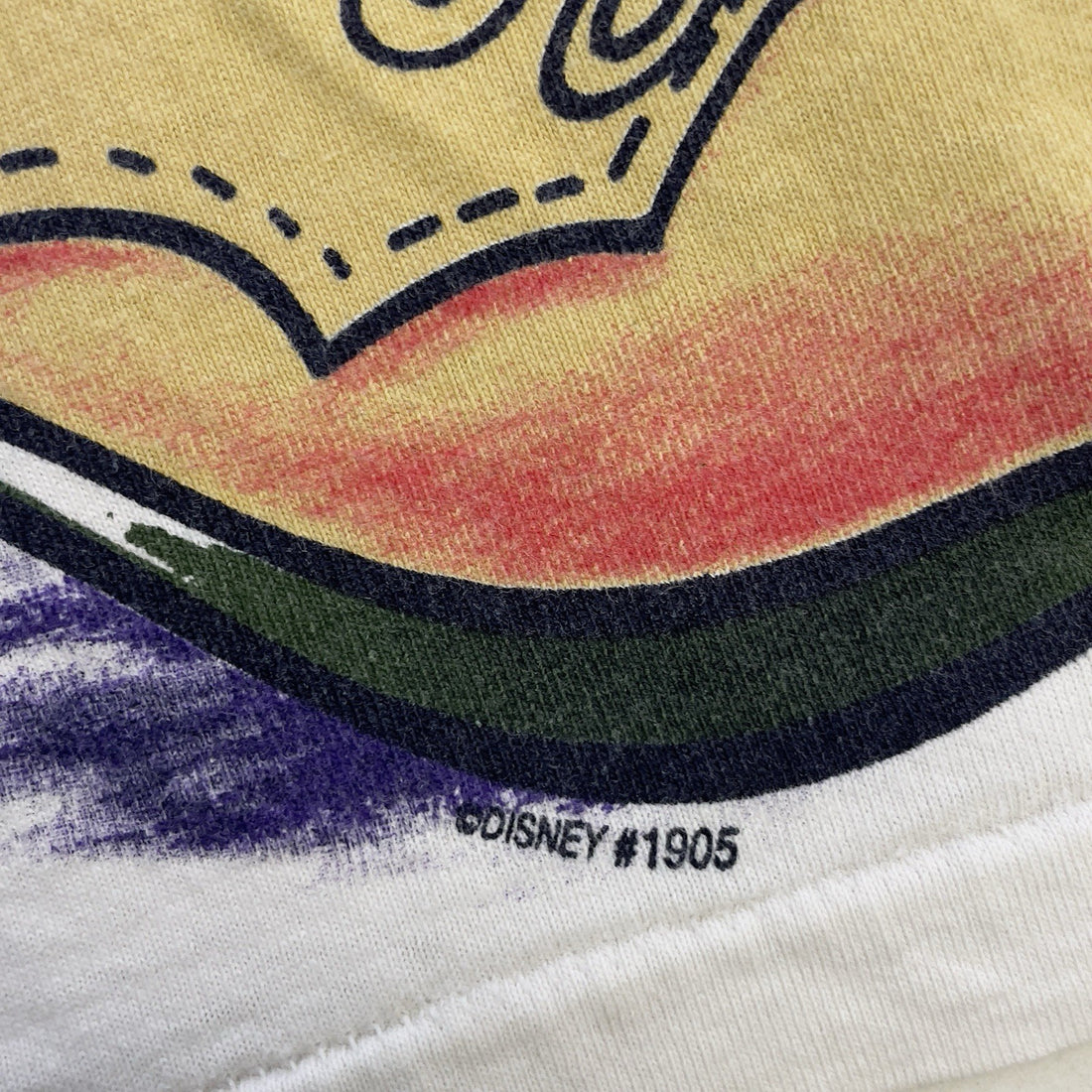 Vintage Mickey Mouse Disney Grapes Strawberries T-Shirt One Size AOP 90s