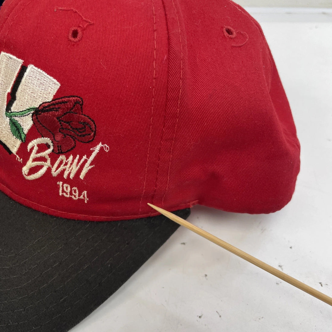 Vintage Wisconsin Badgers Rose Bowl Snapback Hat Cap OSFA 1994 90s NCAA