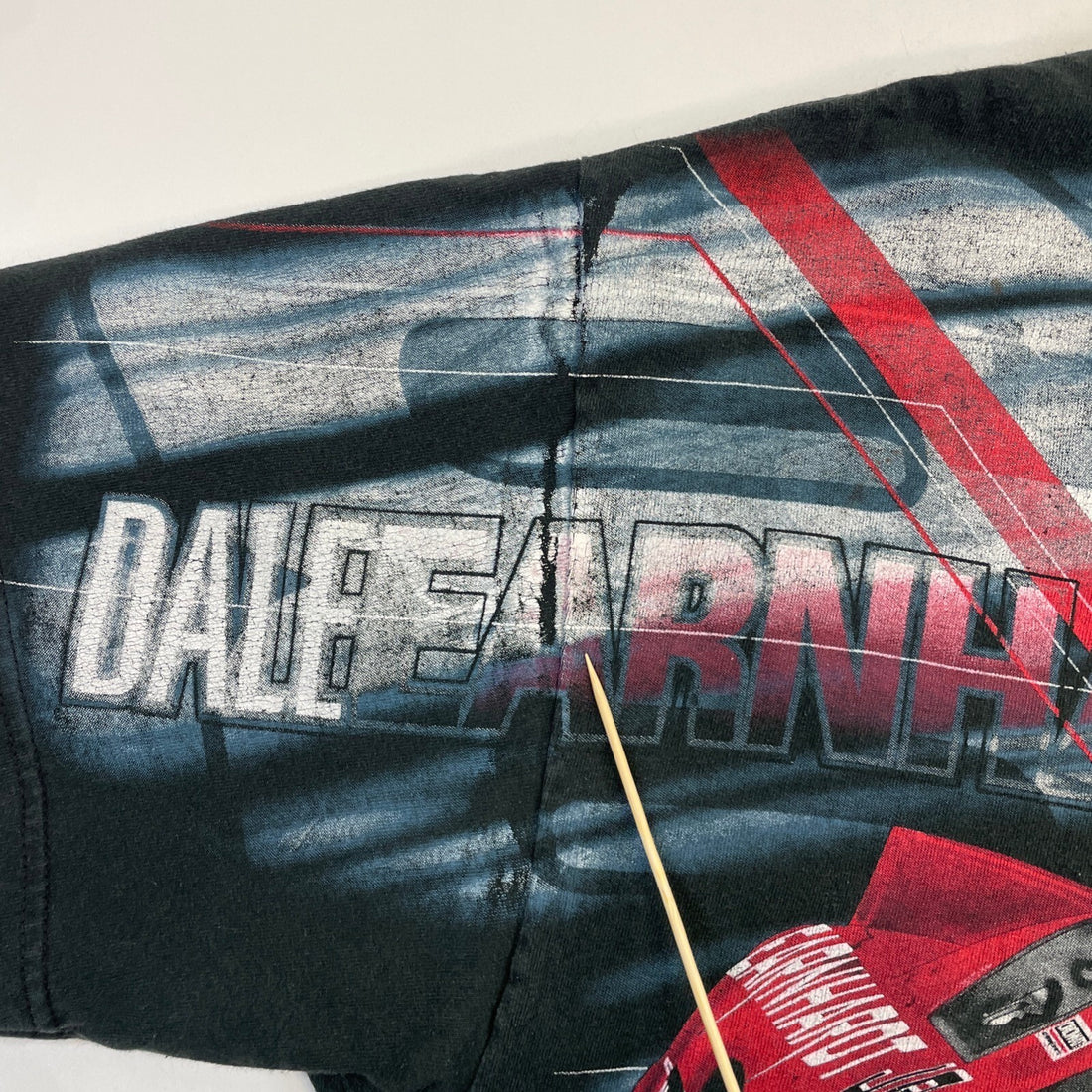 Vintage Dale Earnhardt Jr Put On Your Game Face Racing T-Shirt Large AOP NASCAR