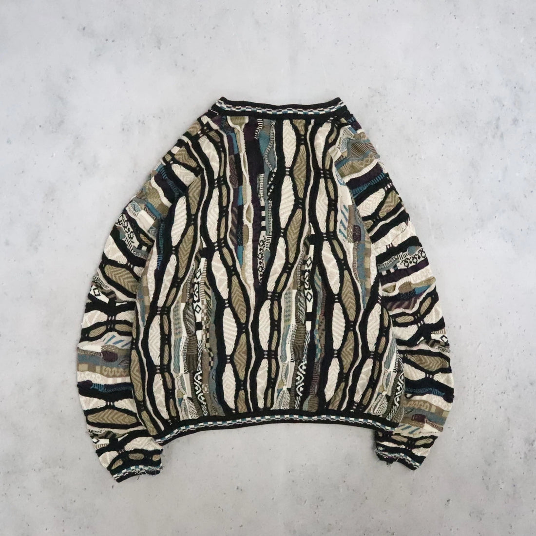 Tundra Baracuta 3D Knit Crewneck Sweater Size XL