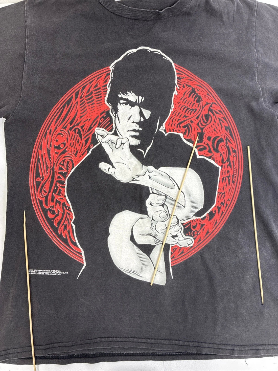 Vintage Bruce Lee Changes T-Shirt Size Large 1998 90s