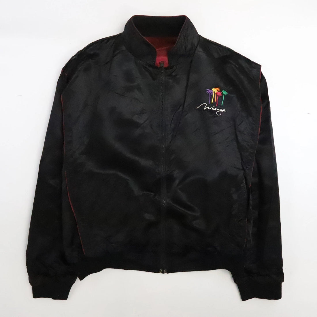 Vintage Treasure Island At The Mirage Satin Bomber Jacket Size 2XL Reversible