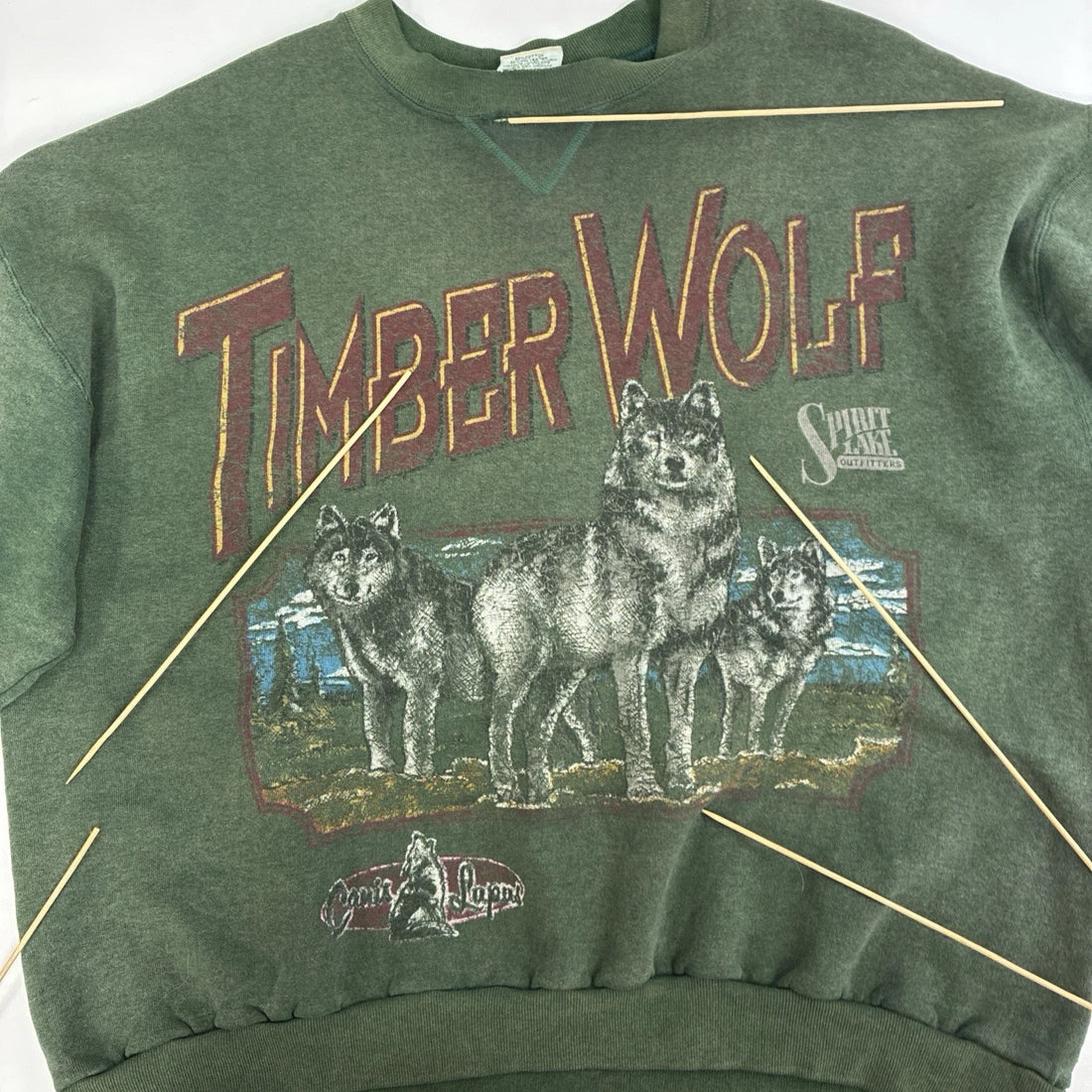 Vintage Timberwolf Spirit Lake Crewneck Sweatshirt Size XL