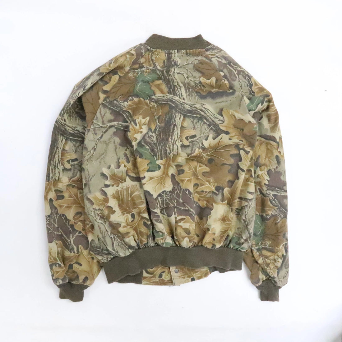Vintage Advantage Camo Bomber Jacket Size XL