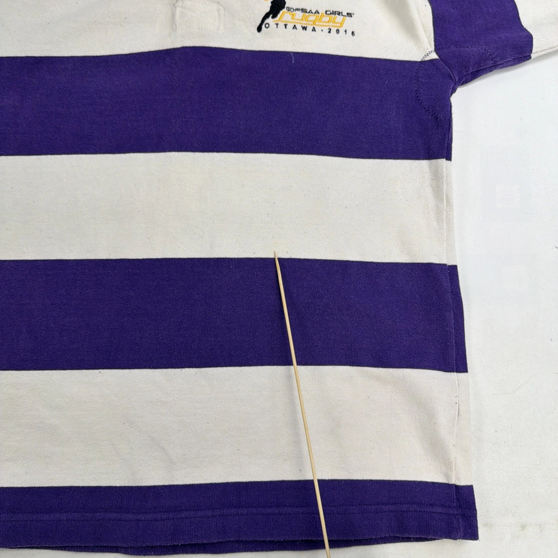 OFSAA Girls Rugby Shirt Size Medium Striped