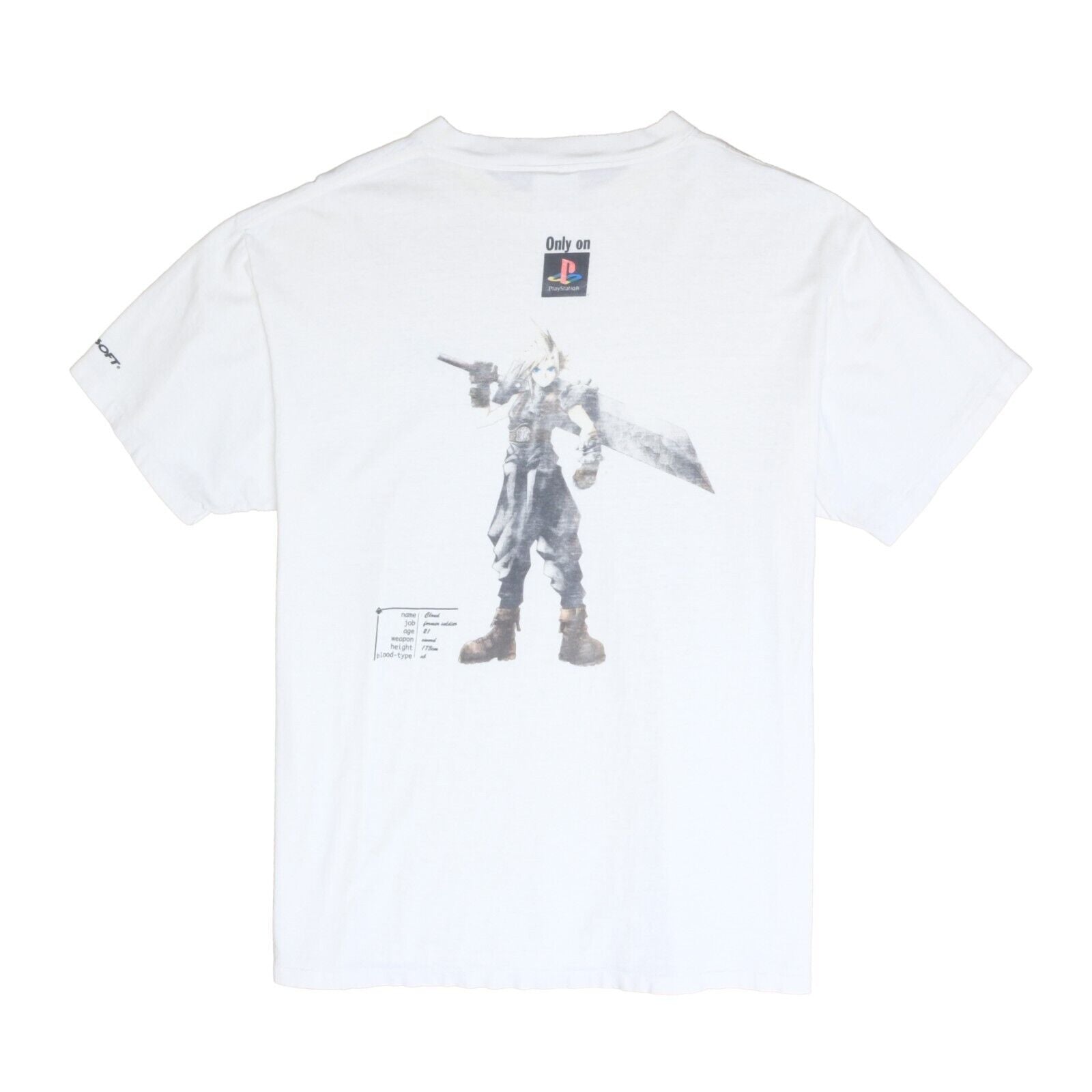 Vintage Final Fantasy VII 7 Cloud Strife T-Shirt XL FF7 FFVII