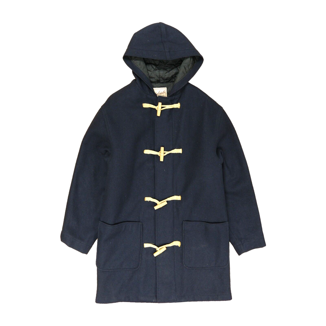 Vintage Woolrich Wool Field Coat Jacket Size Medium Blue