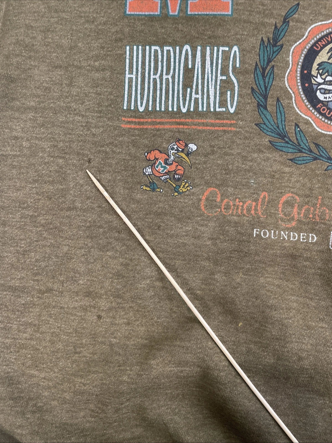 Vintage Miami Hurricanes Sweatshirt Size Medium NCAA