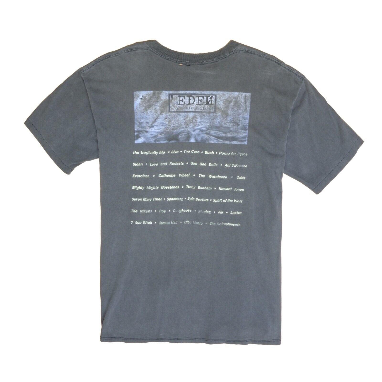 Vintage Eden Music Festival Brockum T-Shirt Size XL Band Tee 1996