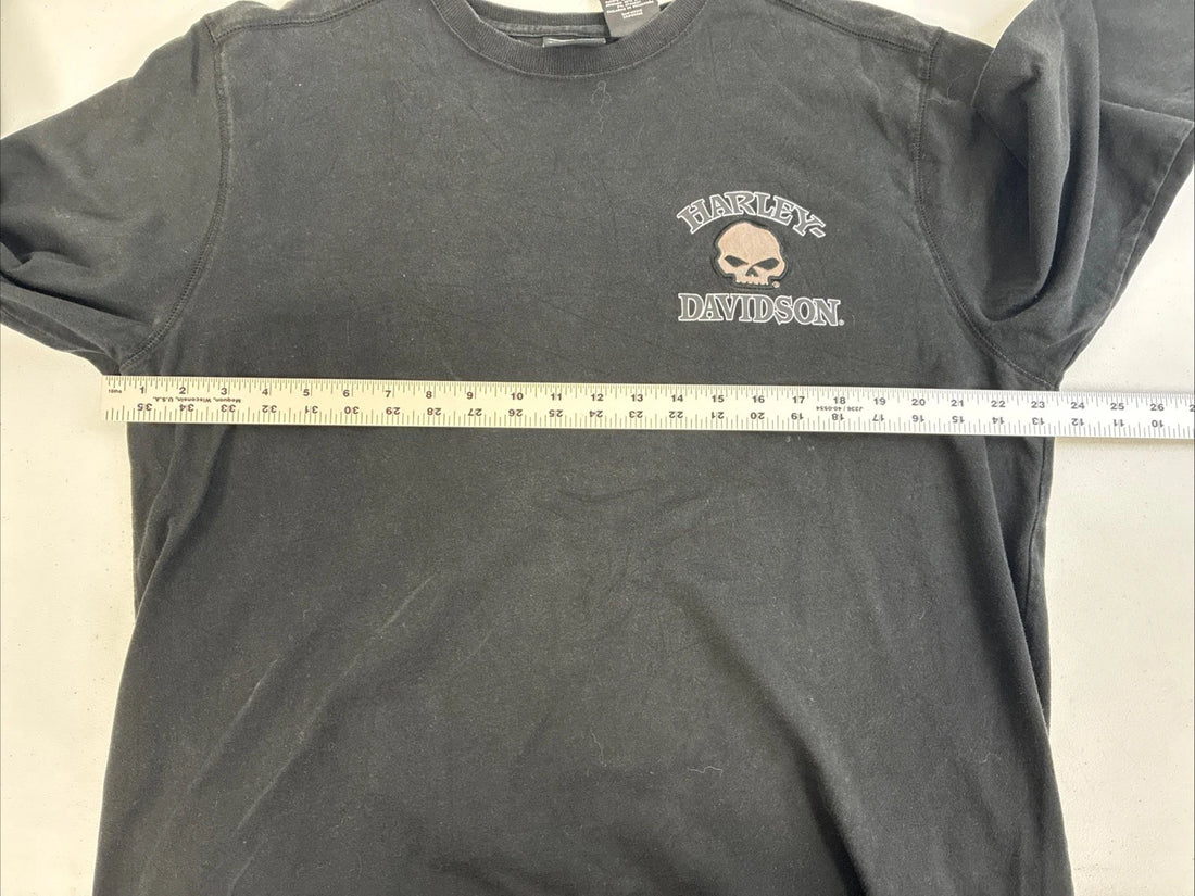 Harley Davidson Motorcycles Skull Long Sleeve T-Shirt Size XL