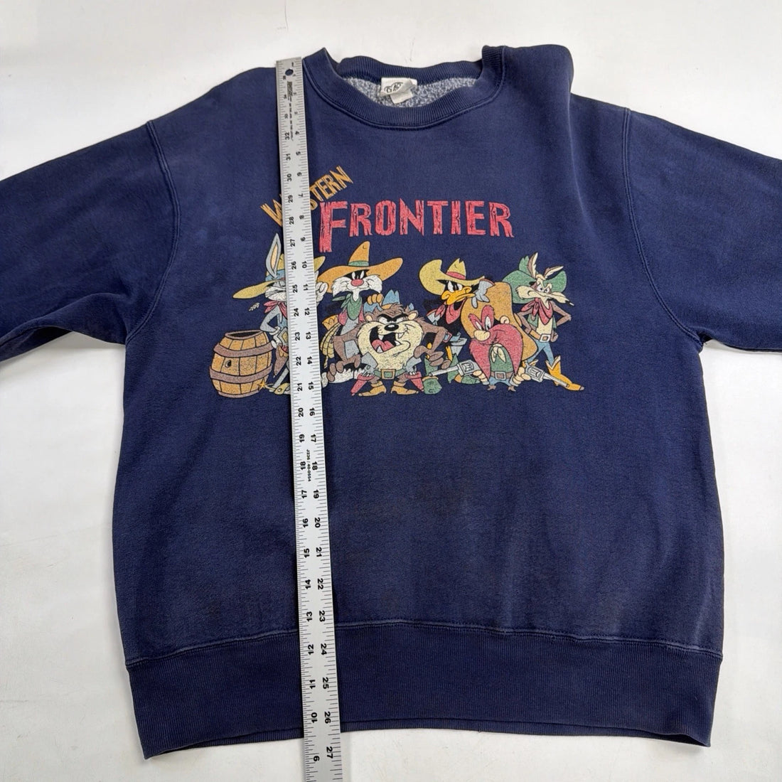 Vintage Acme Looney Tunes Western Frontier Crewneck Sweatshirt Size Medium 90s