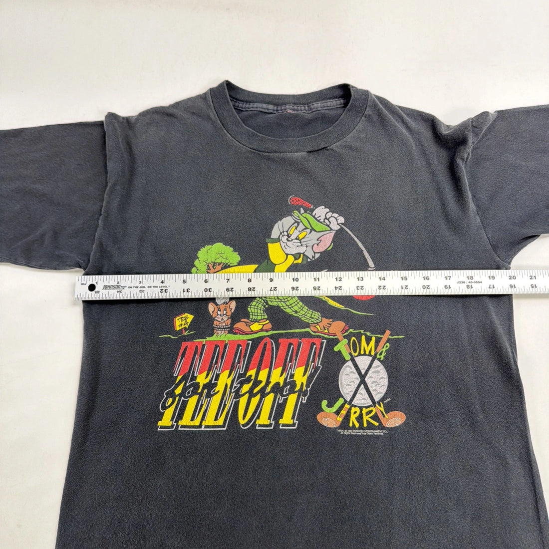 Vintage Tom & Jerry Golf T-Shirt Size Medium 1994 90s