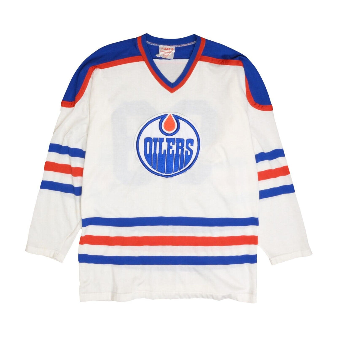 Vintage Edmonton Oilers Wayne Gretzky SK Sandow Hockey Jersey Size Large 80s NHL