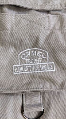 Vintage Camel Trophy Adventurewear Fishing Hunting Vest Size 2XL Beige