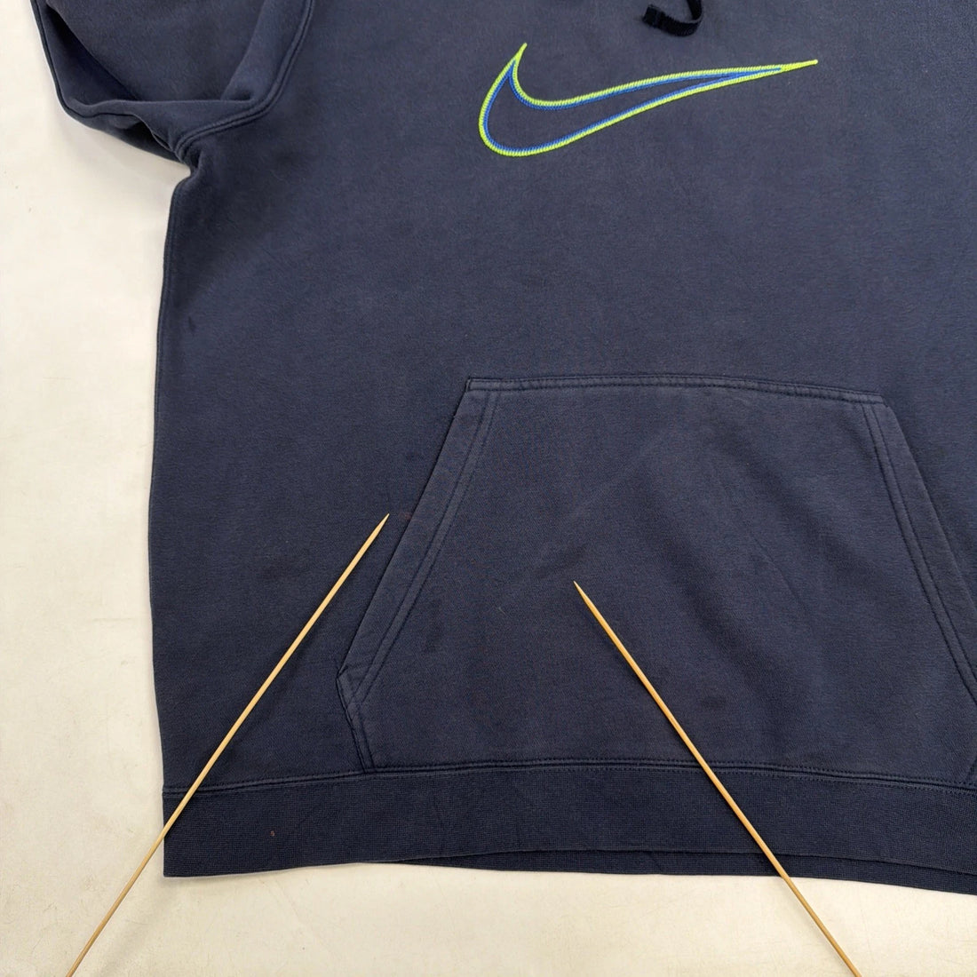 Nike Big Swoosh Sweatshirt Hoodie Size XL Blue