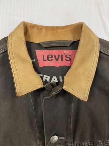 Vintage Levi Strauss & Co Denim Trucker Jacket Size Medium Black 75523 4859