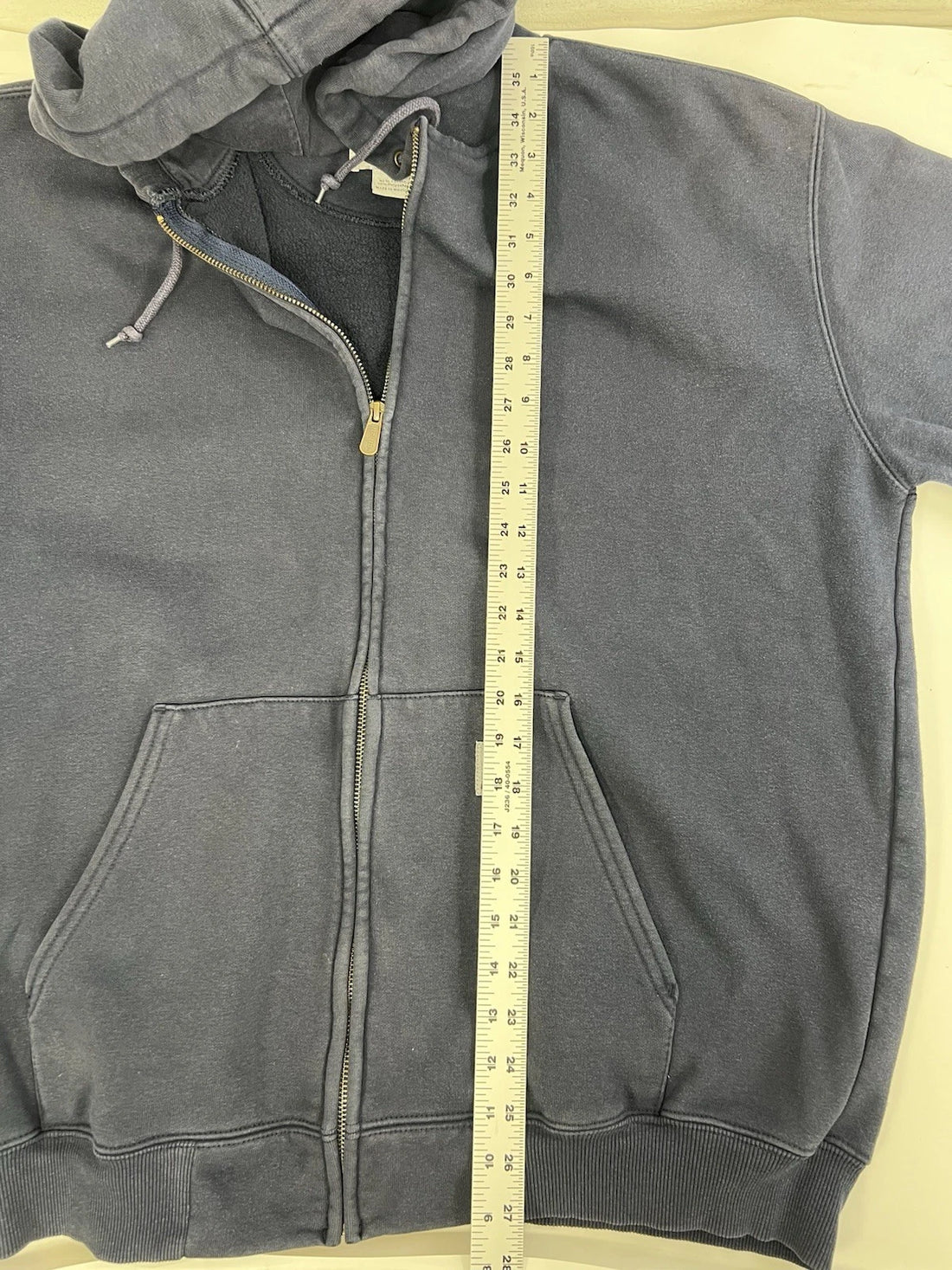 Vintage Carhartt Full Zip Sweatshirt Hoodie Size Large