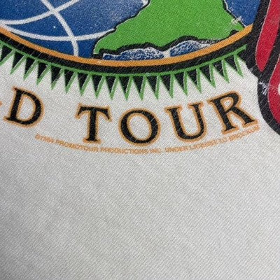Vintage Rolling Stones Voodoo Lounge World Tour T-Shirt XL Band Tee 1995 90s