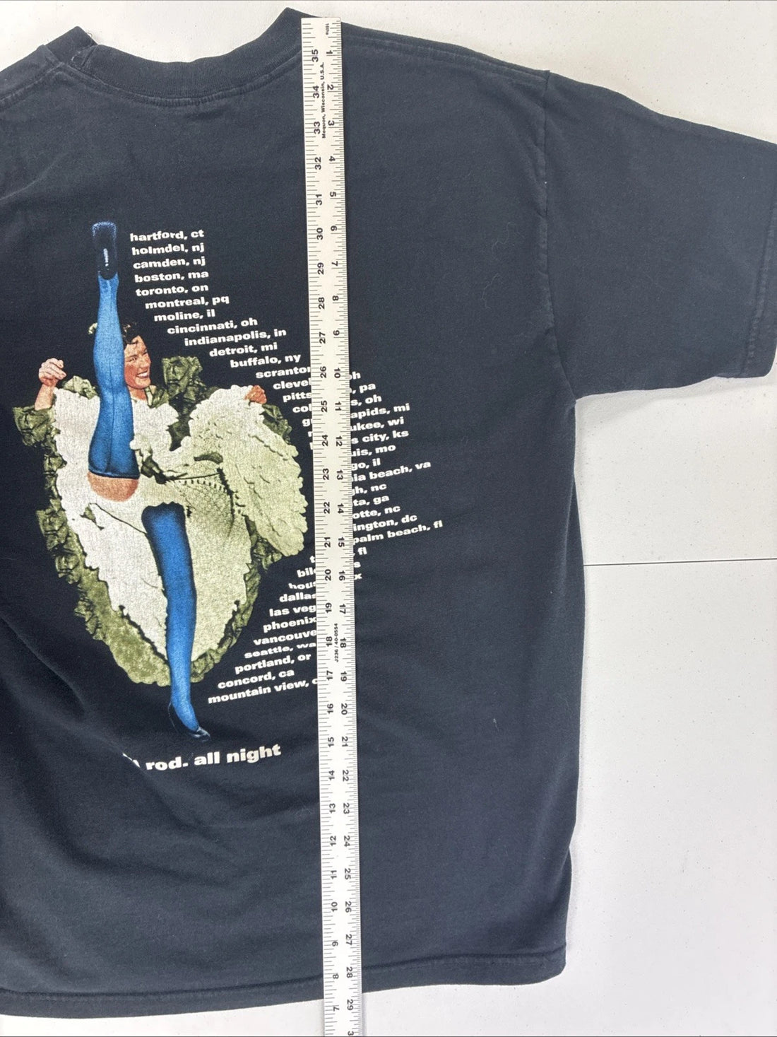 Vintage Rod Stewart T-Shirt Size Large Music