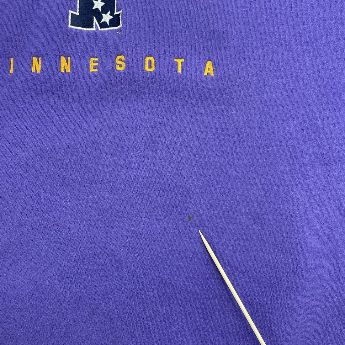 Vintage Minnesota Vikings Nutmeg Sweatshirt Crewneck Size Large 90s NFL