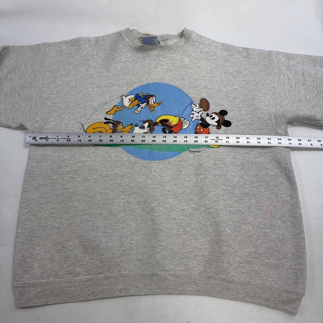 Vintage Mickey Mouse Disney Football Crewneck Sweatshirt Size XL