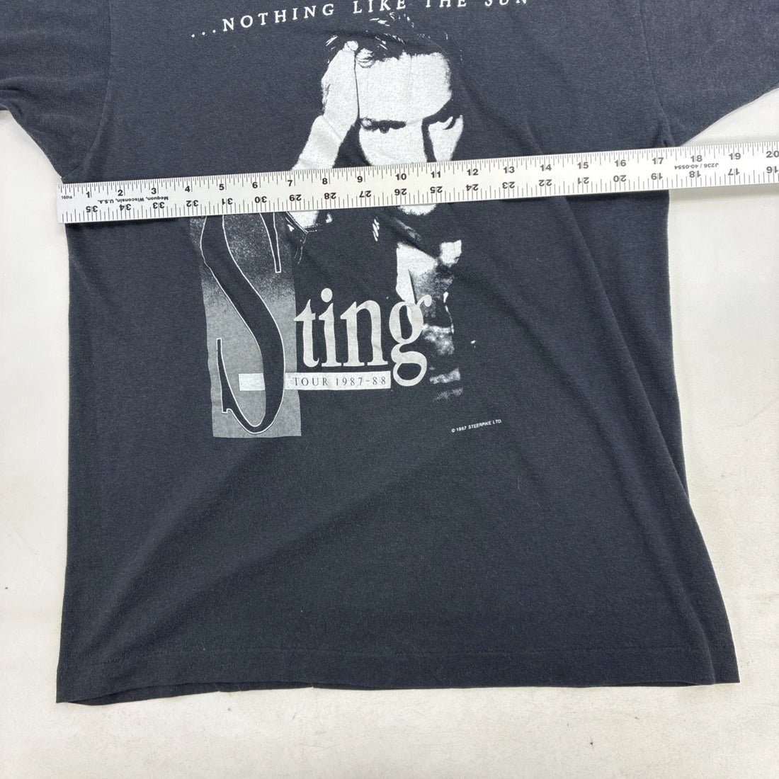 Vintage Sting Nothing Like The Sun Tour T-Shirt Size Large 1987 80s