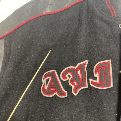 Vintage Avirex Leather Wool Varsity Jacket Size 3XL Y2K