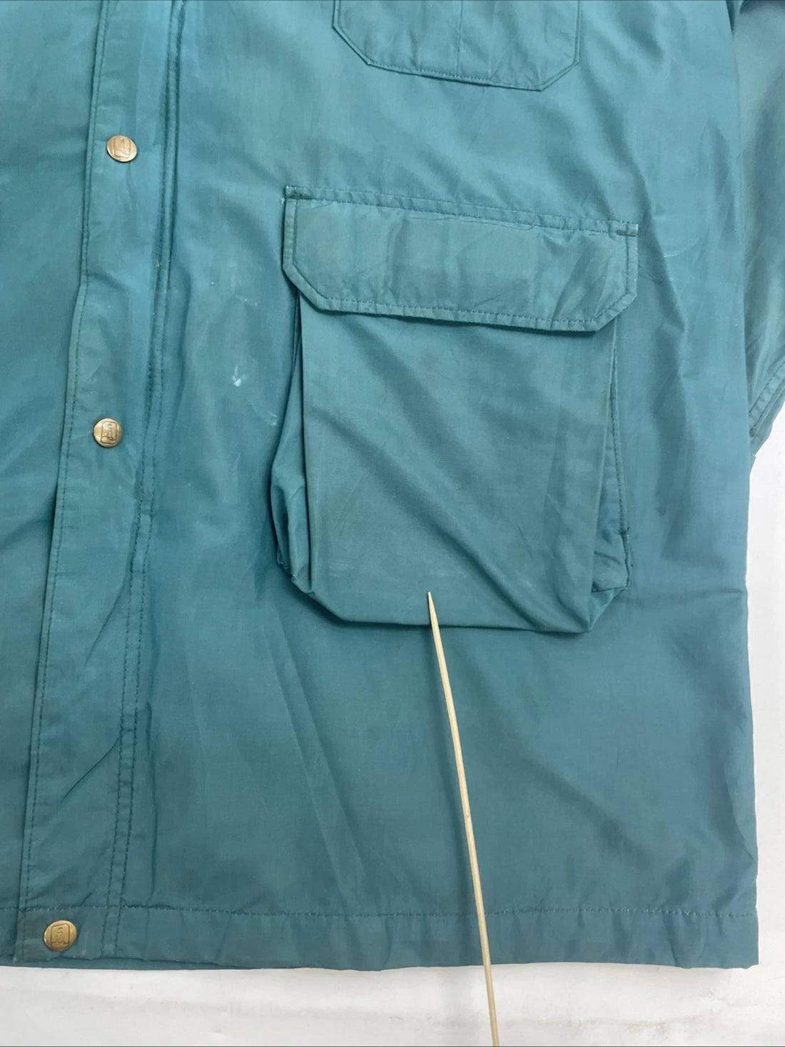 Vintage Lands End Parka Field Coat Jacket Size XL Green Wool Lined