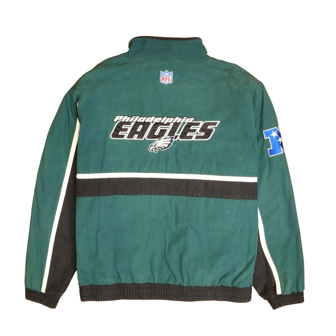 Philadelphia Eagles Canvas Bomber Jacket Size Large NFL