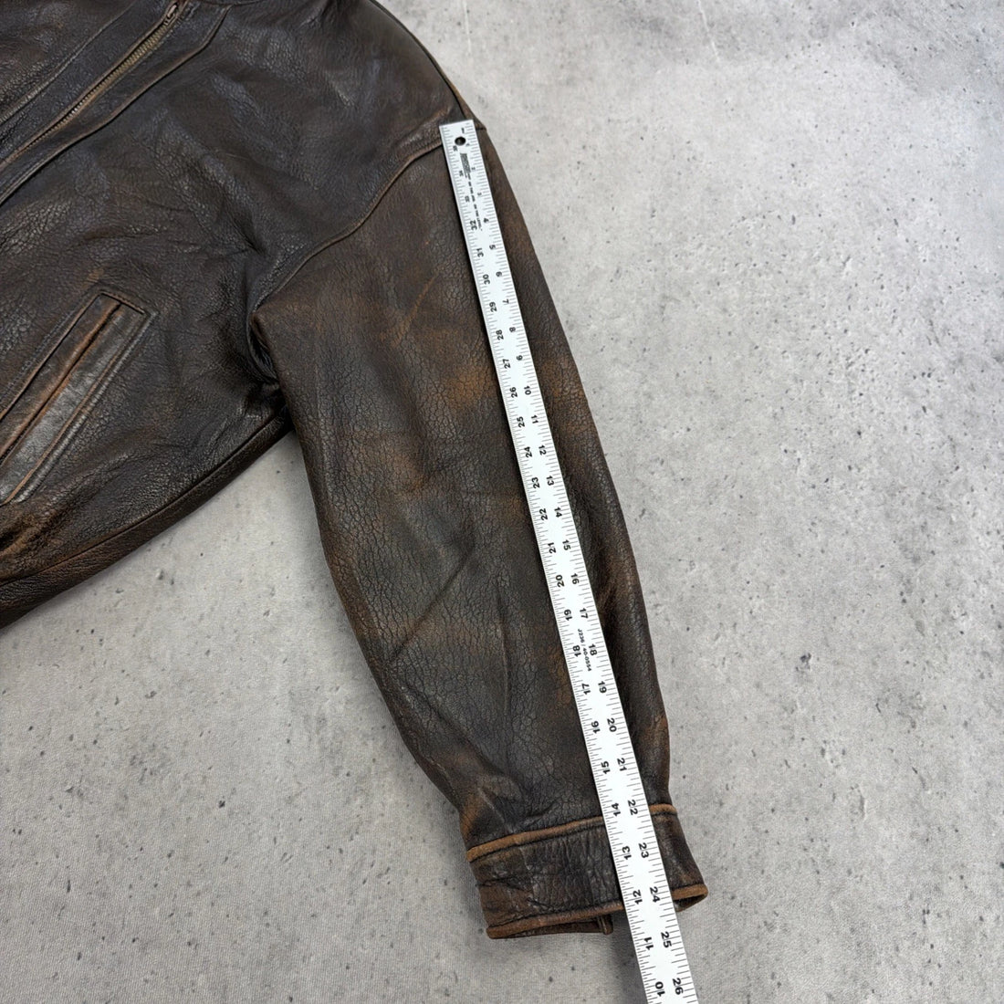 Vintage Hunt Club Leather Bomber Jacket Size Large