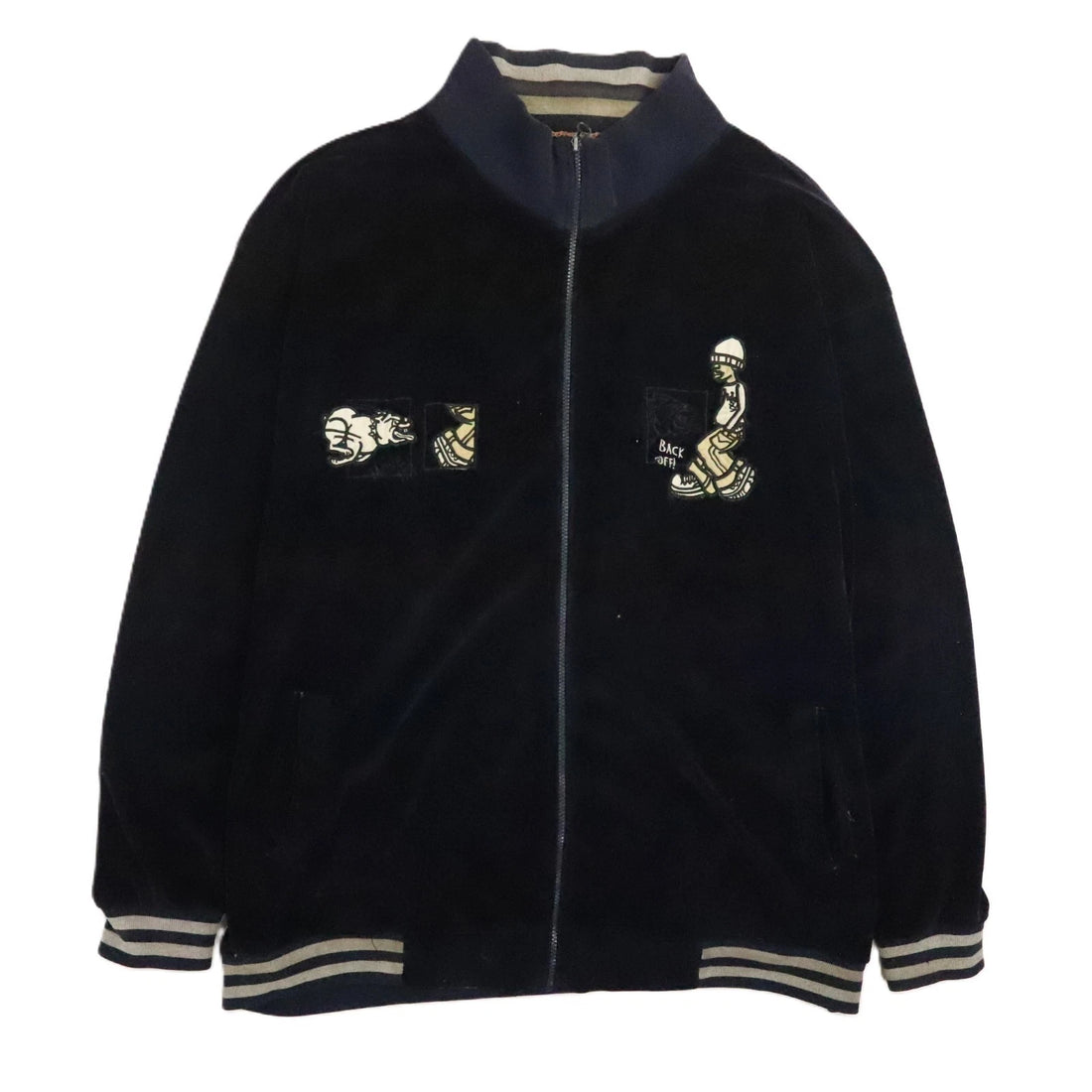 Vintage Underdawg Velour Track Jacket Size 2XL Y2K
