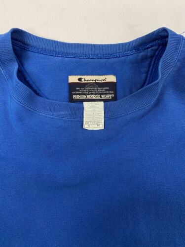 Vintage Champion Reverse Weave Sweatshirt Crewneck Size XL Blue