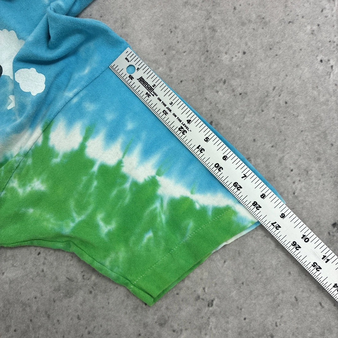 Vintage Ben & Jerry's Euphoria Ice Cream Liquid Blue Tie Dye T-Shirt Large 90s