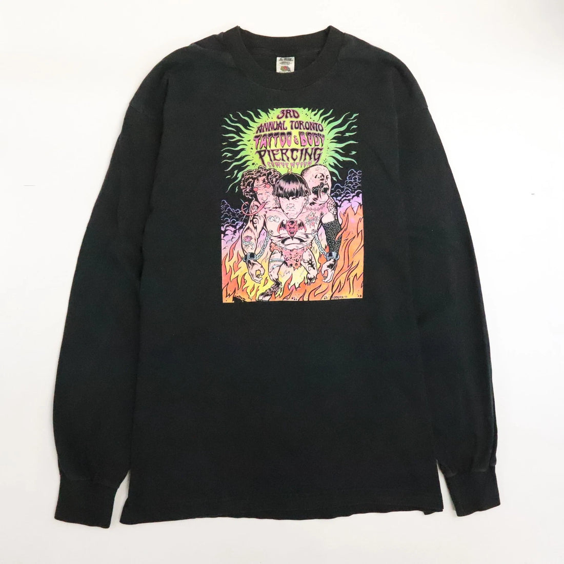 Vintage Toronto Body Piercing Convention Long Sleeve T-Shirt XL 1997