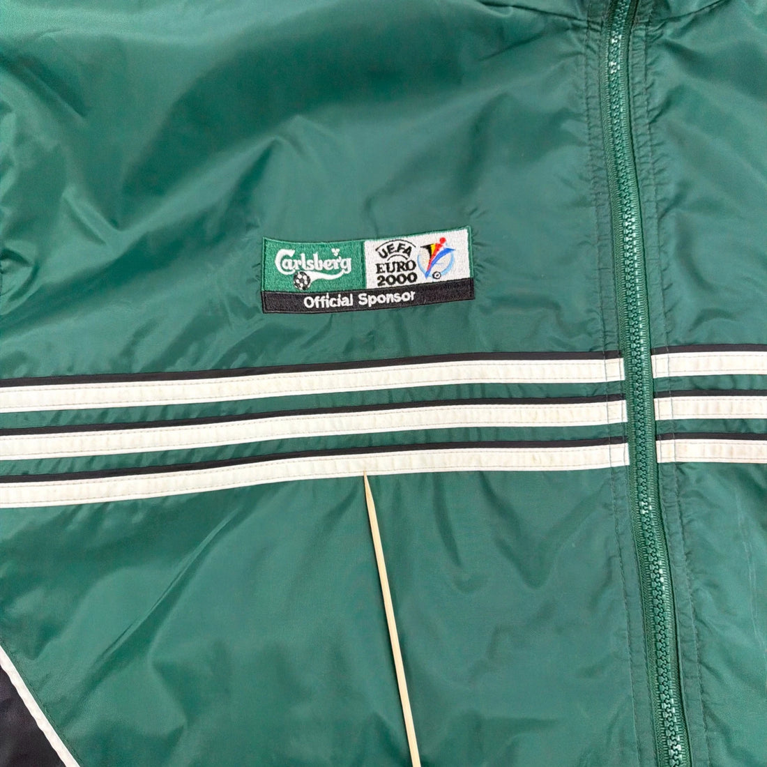 Vintage Carlsberg UEFA Euro 2000 Adidas Windbreaker Light Jacket Size XL