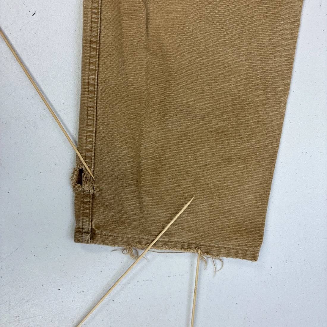 Carhartt Canvas Carpenter Work Pants Size 38 X 32 Brown