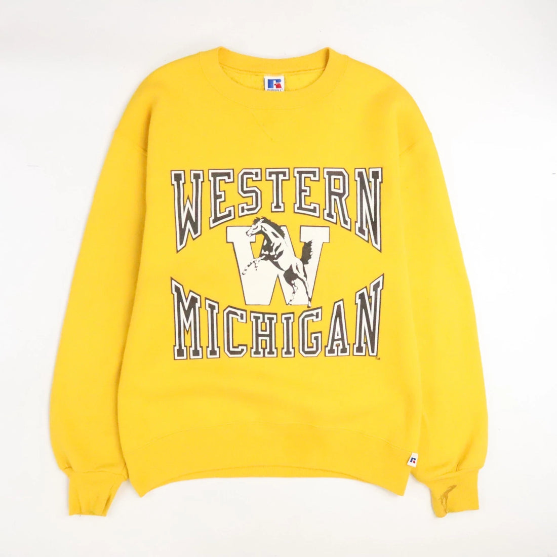 Vintage Western Michigan Broncos Russell Athletic Sweatshirt Large 90s NCAA