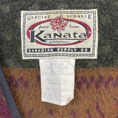 Vintage Kanata Wool Vest Jacket Size Small Fair Isle
